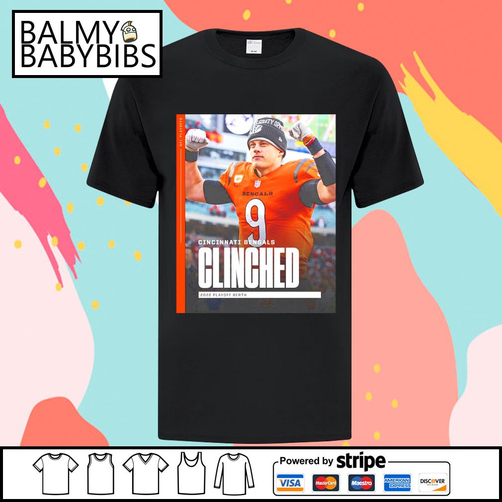 Cincinnati Bengals Clinched AFC Champs 2022 Playoff Berth Shirt t